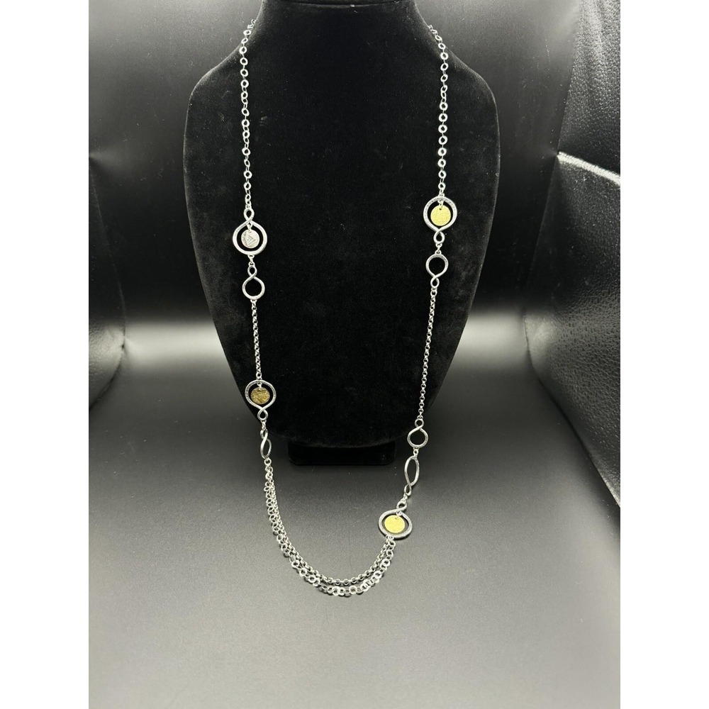 Silpada N2150 Retired Sterling Silver Brass Arrowhead Charm 38 Long Necklace